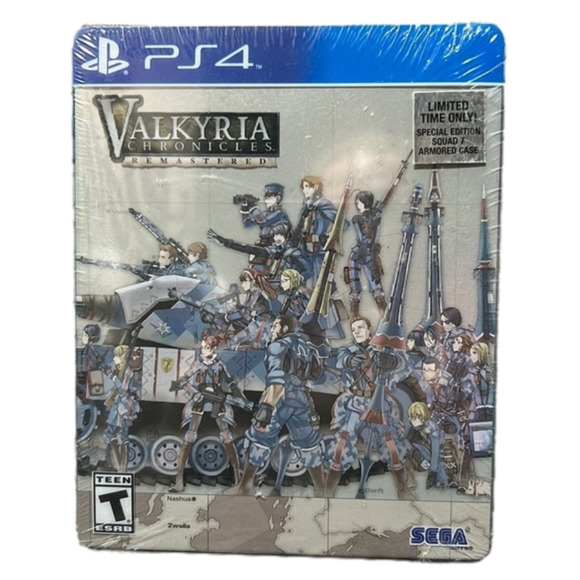 Ps4 VALKYRIA Chronicle Remastered Special Edition Squad 7 Armored Case Steelbook - Picture 1 of 6